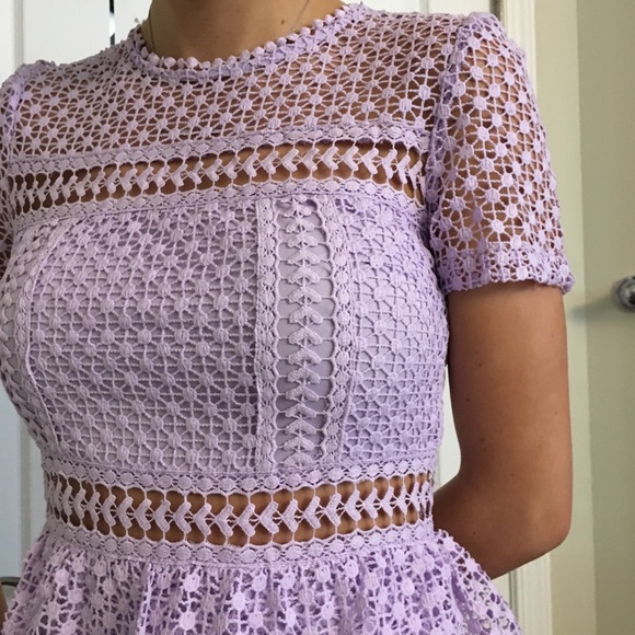 NWT INA Spring dress w/ unique crochet detail -SzS - Picture 2 of 6